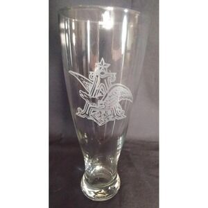 Vintage Anheuser Busch‎ A Eagle Etched Pilsner Fluted Beer Drinking Glass